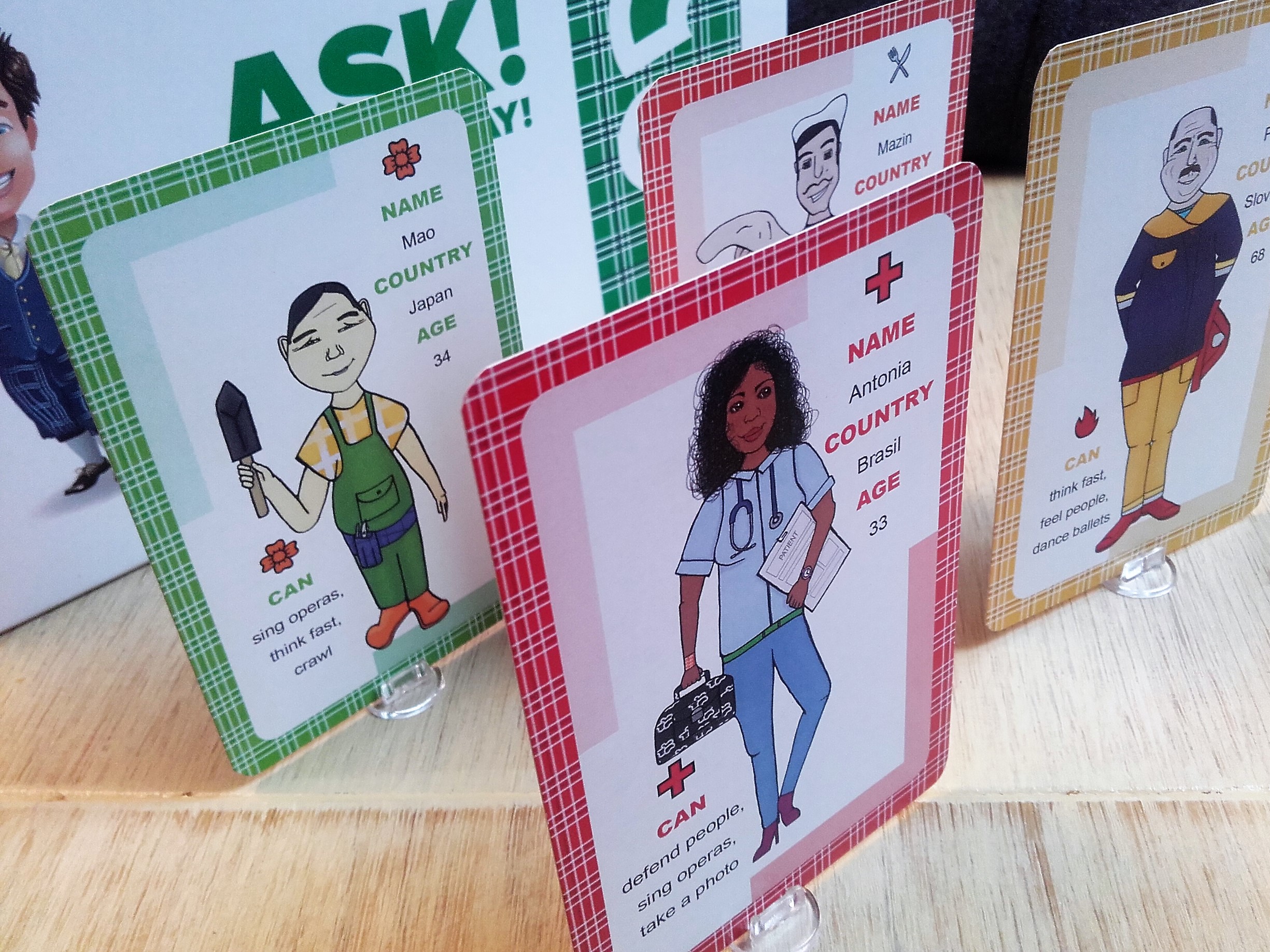 ASK DON T STRAY CHARACTERS CARDS