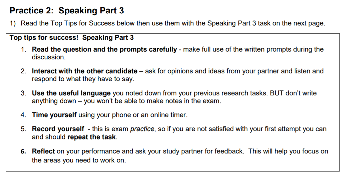 instructions-speaking-part